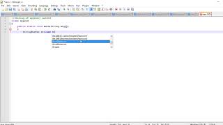 append using stringBuffer class
