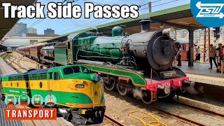 Steam Engine 3526 & Diesel 4201 Up Close - Central to Hurstville Return - Transport Heritage Expo