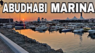 ABUDHABI MARINA BEACH  live tour||Beach sounds ||United Arab Emirates