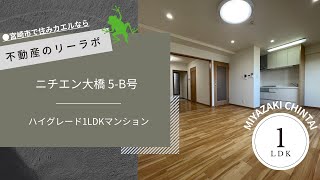 宮崎市 賃貸 大淀川が見える部屋 1LDK ハイグレードマンション ニチエン大橋 5-B【不動産のリーラボ】