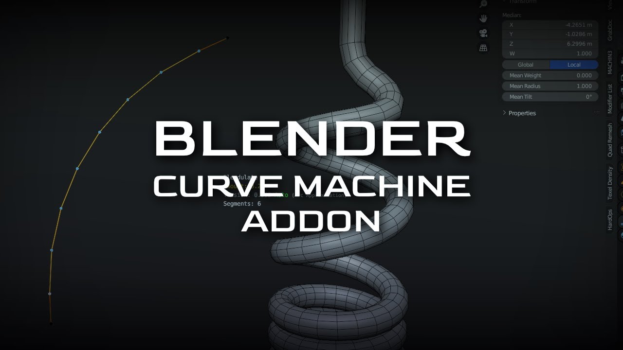 Blender - Curve Machine Addon - YouTube