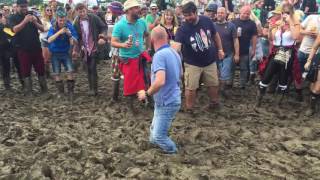 Glastonbury 2016 Mud Fall