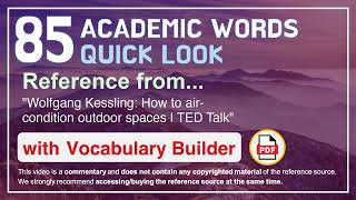 85 Academic Words Quick Look Ref from \