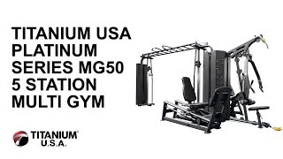 TITANIUM USA PLATINUM SERIES MG30 3 STATION MULTI GYM