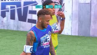 Neymar Jr vs Women s Winning Team   Five A Side Football 2018