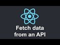 React JS Fetch API Tutorial | How to Fetch Data from API in React (Beginner Friendly)
