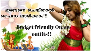 Onam outfits 2023 | Budget friendly Onam outfits | Onam wear from silk sarees | Festive wear