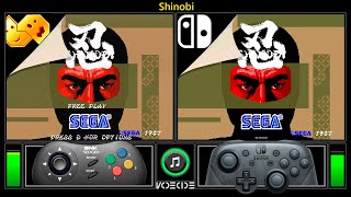 Shinobi (Neo Geo CD vs Switch) Real Hardware Comparison