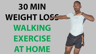 30 Minute Weight Loss Walking Exercise at Home/ Indoor Walking Workout
