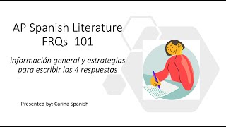 AP Spanish Literature FRQs 101-información general y estrategias para escribir las 4 respuestas