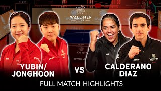 Match 3 | Yubin \u0026 Jonghoon vs Calderano \u0026 Diaz | Day 2 | Waldner Cup 2024 (Full Match Highlights)