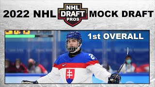 2022 NHL Mock Draft with Juraj Slafkovsky 1st Overall (Top 10 picks)