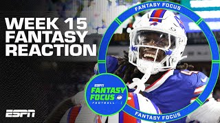 🚨Holy James Cook! 🚨 Week 15 Fantasy Reaction | Fantasy Focus 🏈
