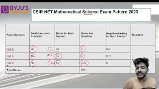 CSIR NET Mathematical Science Exam Pattern | CSIR NET 2023 Exam | BYJU'S