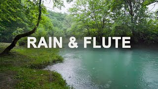 Soothing Rain Sounds & Native American Flute For Deep Sleep, Anxiety Relief, Meditation, Relaxation