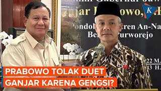 Prabowo Dinilai Enggan Jadi Cawapres Ganjar Demi Jaga Gengsi