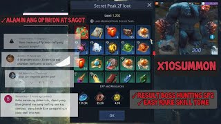 MIR4- X10 SUMMONING BIG BOSS SECRET PEAK 2F AND INFORMATION  FARMING  #8