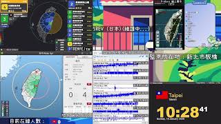 【地震】2025/01/19 10:28:06 花蓮縣萬榮鄉 規模4.3 最大震度4級