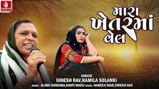 મારા ખેતર માં વેલ | Mara Khetarma Vel | Dinesh Rav, Ramila Solanki | Gujarati New Song 2024