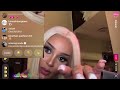 doja cat reaction when ariana grande joins on instagram live