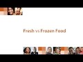 Fresh vs Frozen Food