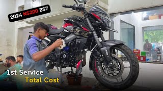 2024 Bajaj Pulsar NS200 BS7 1st Service | First Service Cost