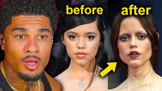 Jenna Ortega ruined her face ..