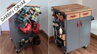 Ultimate Mobile Tool Cart for Small Shop // Woodworking