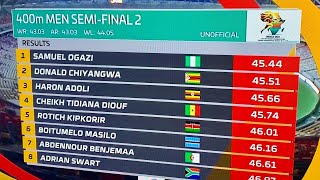 OGAZI 🇳🇬 45.44 | DOUALA 24 - 23rd CAA African Athletics Senior Championships / Men's 400m S/Final 2