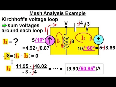 Electrical Engineering: Ch 11 AC Circuit Analysis (5 Of 55) Mesh ...