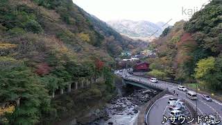 ドローン空撮映像・神奈川県・函嶺洞門・下降