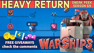 WARSHIPS season 69 Heavy Return - Tech Tree \u0026 Decks SNEAK PEEK - with FREE giveaways - BOOM BEACH