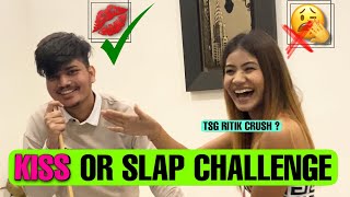 Kiss 💋 Or Slap 👋 Challenge With Ritik’s Tiktok Crush - Pt.2 #shorts