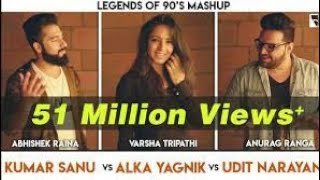 Legends of 90's Bollywood Songs Mashup | kumar sanu | udit narayan |alka yagnik #bollywood #90songs