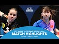 Annett Kaufmann vs Zong Geman | U19 GS Final | ITTF World Youth Championships 2024