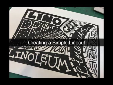 How To Make A Simple Linocut Print - YouTube