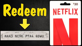 How to Redeem a Netflix Gift Card Code (To Add Credit to an Existing Account or Set up New Account)