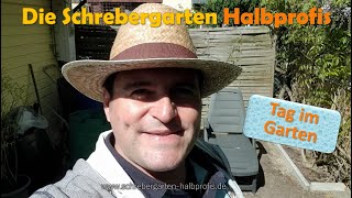 Ein Tag im Garten - Das erste Mal Rasen mähen bei gesätem Rasen