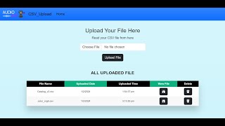 CSV Uploader And Viewer | Coding Ninjas | Backend Skill Test