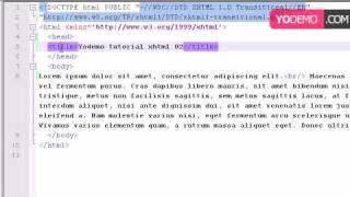 XHTML 1.0 tutorial 02 tags