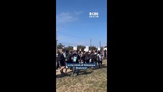 Cedar Park High Schoolers Stage Walk Out Protesting Ice