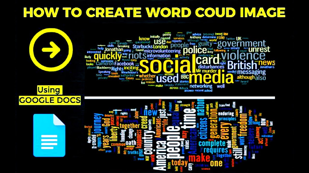 How To Create Word Cloud Image Using Google Docs - YouTube