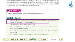 Computer Class - 8 Chapter - 6 Looping Statements in Python | Impression Publication