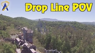 Drop Line free-fall tower POV at Dollywood