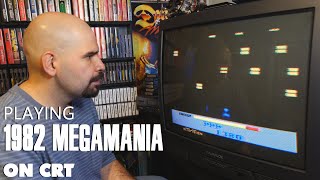 Megamania for Atari 2600 on a CRT (Memory Lane)