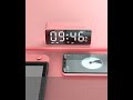 digital led alarm clock with bluetooth speaker and fm radio