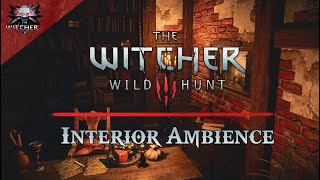 Relaxing Rain & Thunder For sleeping - Witcher Interior Ambience With thunderstorm [No Music] #study