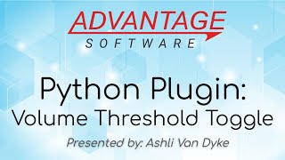 Python Plugin: Volume Threshold Toggle