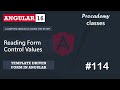 #114 Reading Form Control Values | Template Driven Form | A Complete Angular Course