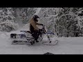 スノーバイクデビューです。デビュー戦が大変な雪でしたね